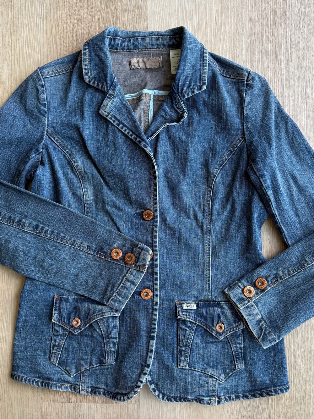 Vintage Levi Strauss Signature Blazer Style Denim Jean Jacket L